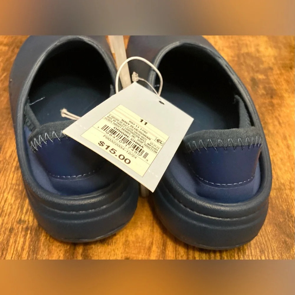 Toddler Rowan Slip-on Clog Shoes - Cat & Jack™ Navy Blue Size 11T new